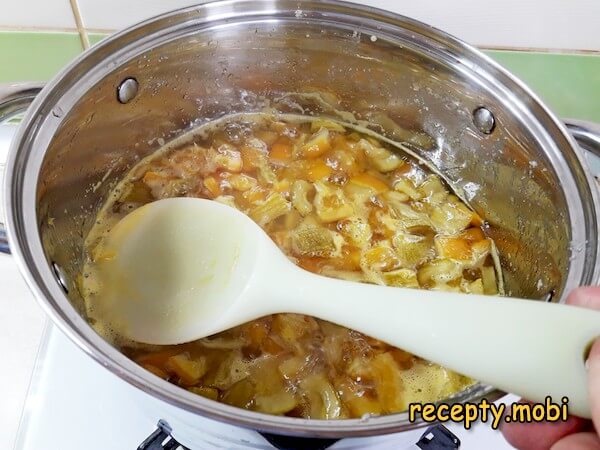 приготовление варенья из кабачков с апельсином - фото шаг 10