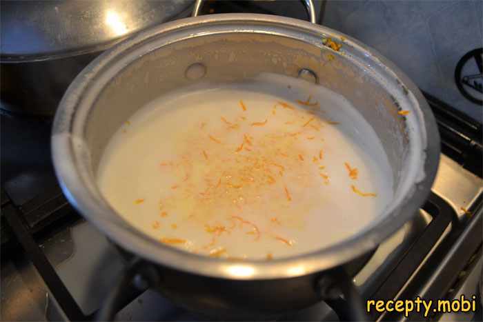приготовление крем-карамели со вкусом апельсина - фото шаг 3