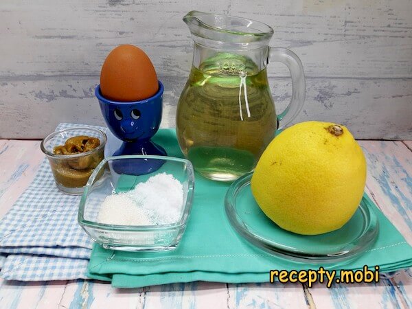 ингредиенты для приготовления домашнего майонеза - фото шаг 1