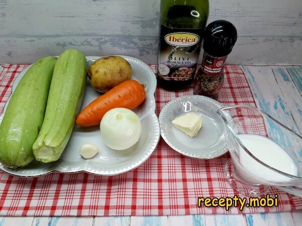 ингредиенты для приготовления кабачкового пюре - фото шаг 1