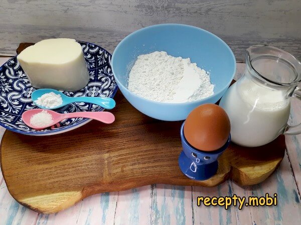 ингредиенты для приготовления ленивых хачапури с сыром - фото шаг 1