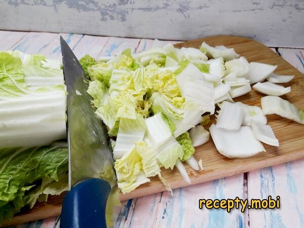 chopped chinese cabbage - photo step 6