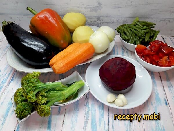 нарезанные овощи - фото шаг 1