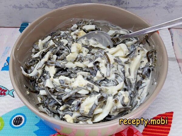 cooking seaweed salad with eggs - photo step 11