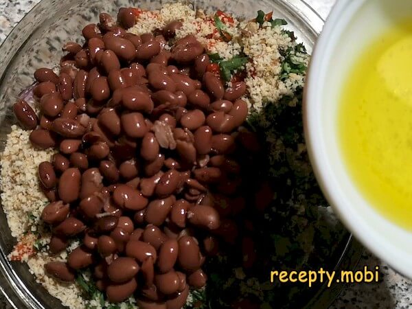 приготовление салата «Тбилиси» с красной фасолью и говядиной - фото шаг 10