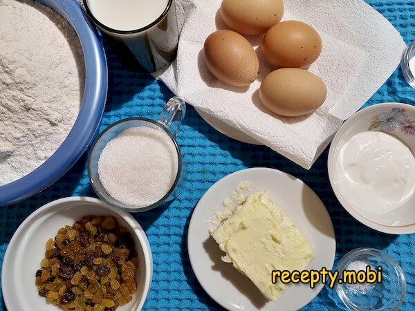 ингредиенты для приготовления куличей - фото шаг 1