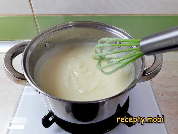 приготовление заварного крема для наполеона - фото шаг 7
