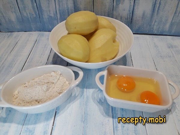 ингредиенты для картофельного теста - фото шаг 1