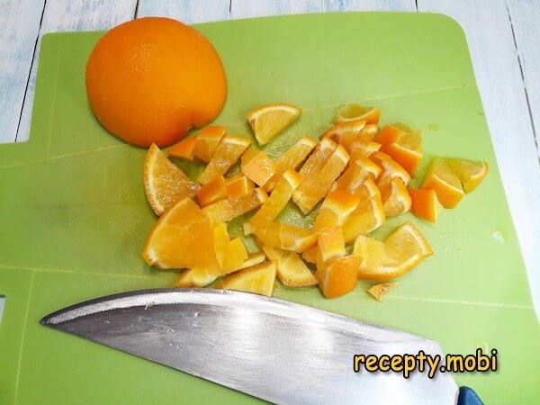 нарезанный апельсин - фото шаг 6