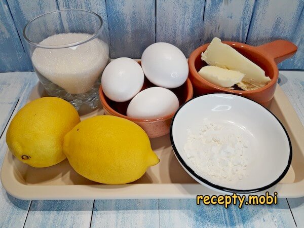 ингредиенты для приготовления лимонного курда - фото шаг 1