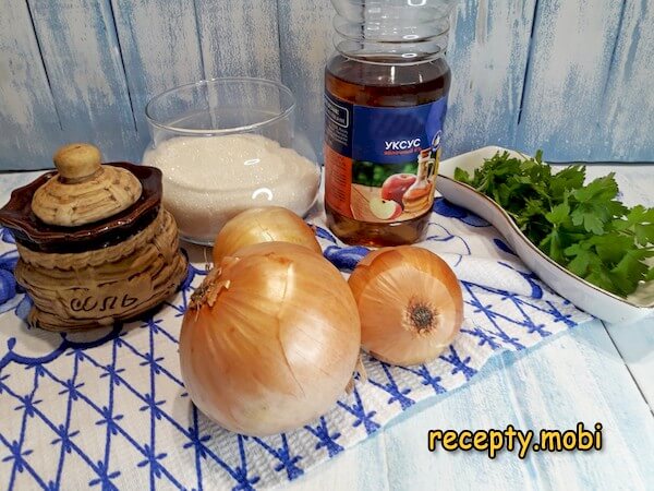 ингредиенты для приготовления маринованного лука для шашлыка - фото шаг 1