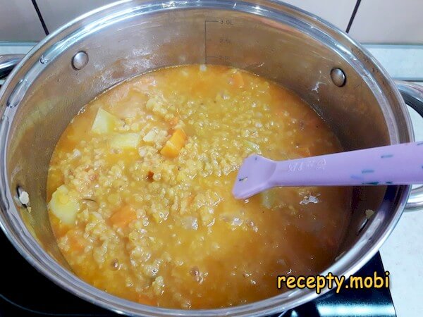 приготовление постного супа из красной чечевицы - фото шаг 14