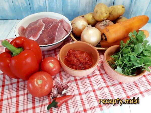 ингредиенты для супа-гуляша по-венгерски - фото шаг 1