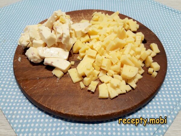нарезанный сыр и плавленый сыр - фото шаг 14