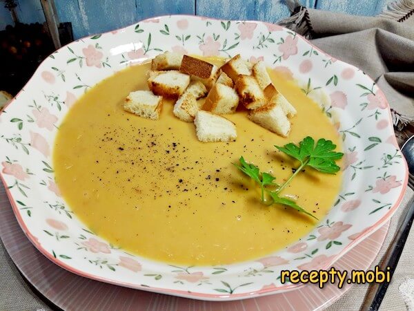 Чечевичный суп-пюре из красной чечевицы