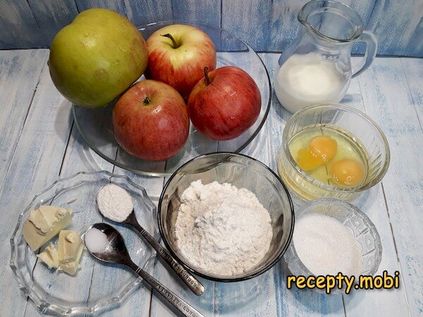 ингредиенты для клафути с яблоками - фото шаг 1