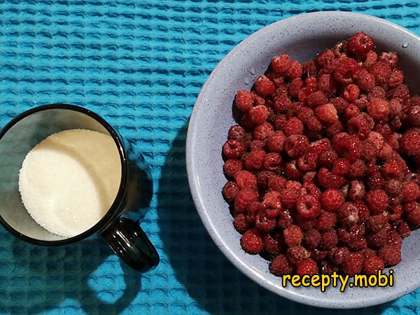 ингредиенты для приготовления малинового компота - фото шаг 1