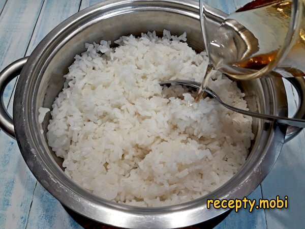 смешиваем рис с заправкой - фото шаг 9