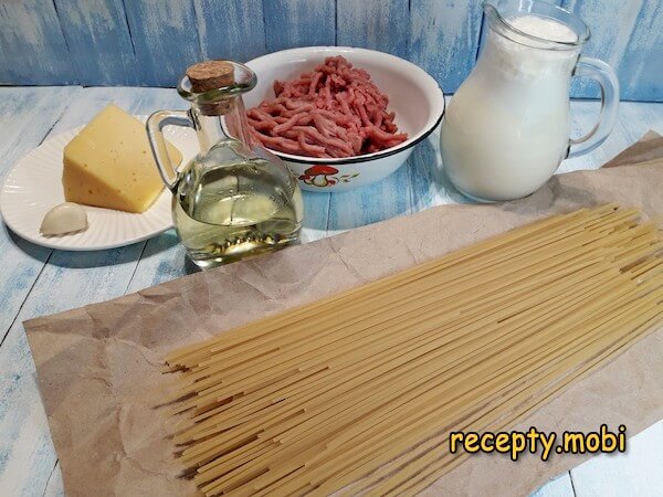 ингредиенты для приготовление макарон с соусом - фото шаг 1