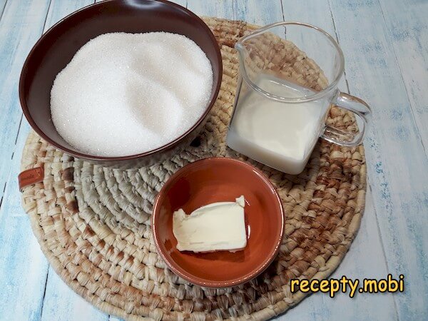 ингредиенты для приготовления вареного сахара на молоке - фото шаг 1