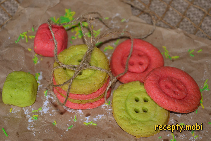 Песочное печенье на маргарине «Пуговицы»