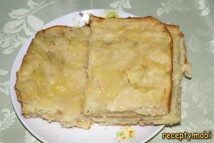 Пирог с картошкой на кефирном тесте