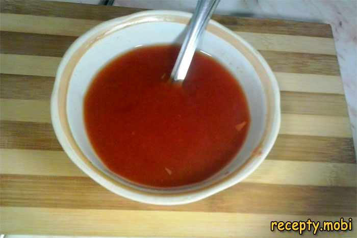 томатная паста с бульоном - фото шаг 2