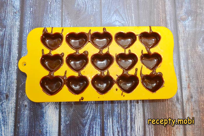силиконовые формы с шоколадом - фото шаг 11
