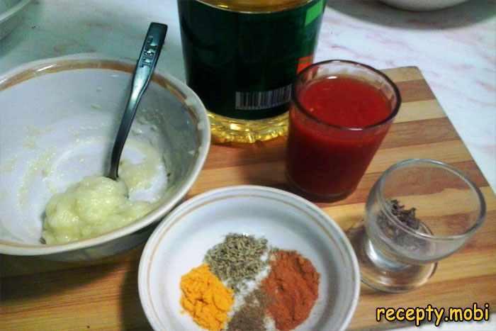 ингредиенты для маринада шашлыка