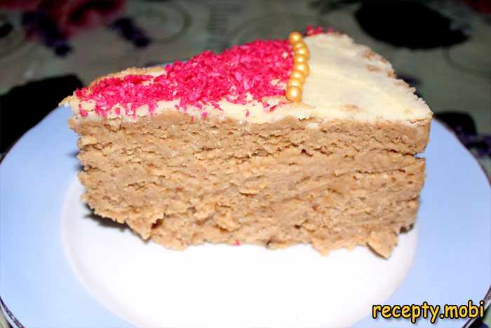 Ореховый торт без выпечки "Сердце"