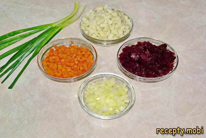 Cut vegetables into medium cubes - photo step 2