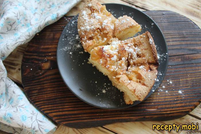 Пышный бисквитный пирог с карамелизированными грушами - Сaramelized pear pie