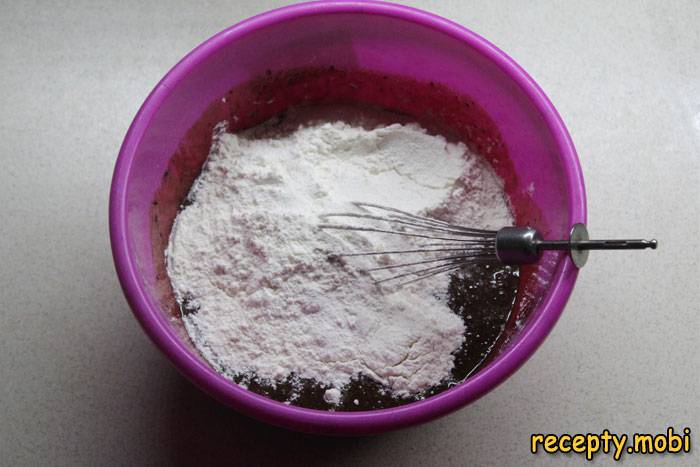 making chocolate dough - photo step 4