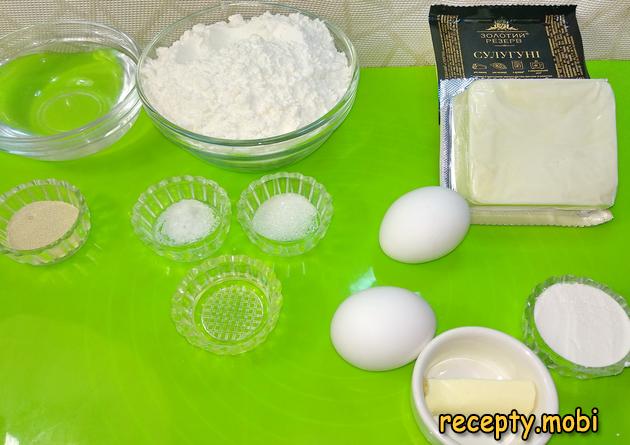 products for cooking Adjarian khachapuri - photo step 1