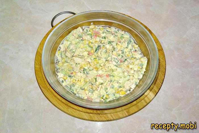 Крабовый салат рецепт классический