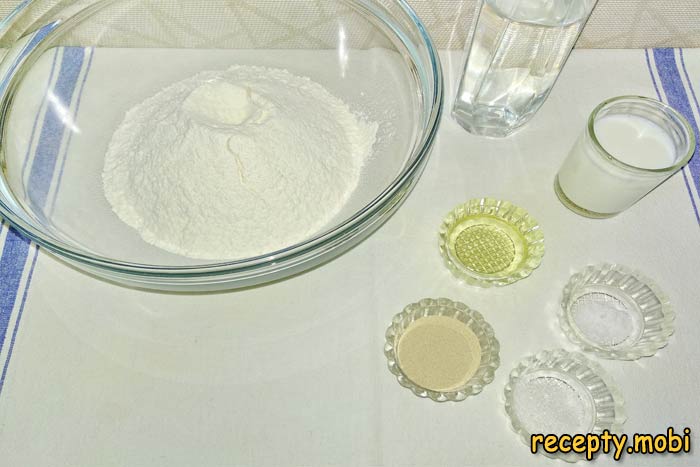 dough ingredients - photo step 1