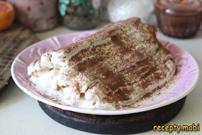 Cake "Monastic hut" with cherries