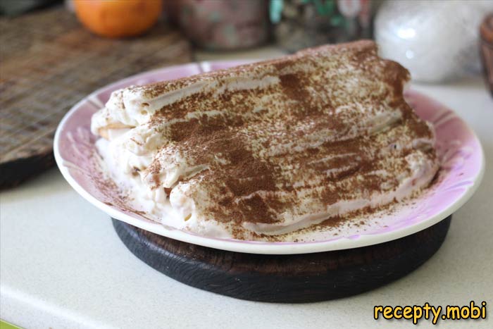 Cake "Monastic hut" with cherries