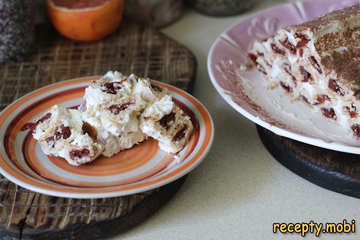 Cake "Monastic hut" with cherries