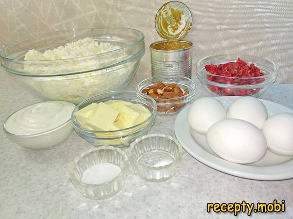 ингредиенты для приготовление заварной творожной пасхи - фото шаг 1