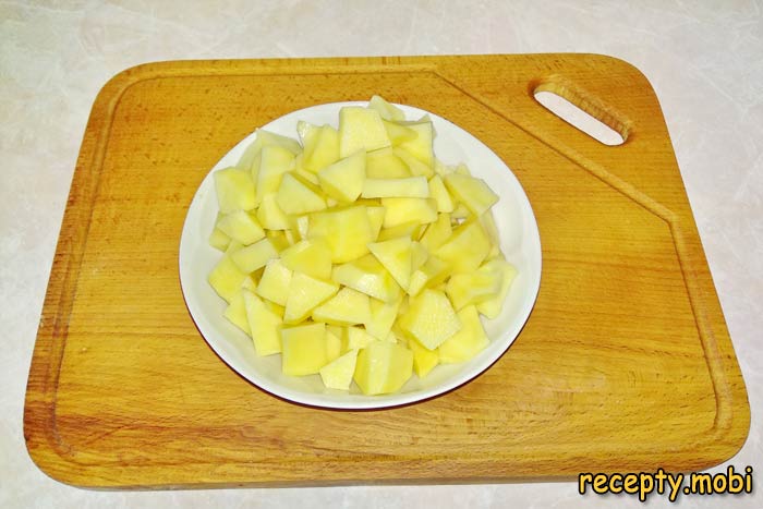 нарезанный кубиком картофель - фото шаг 6