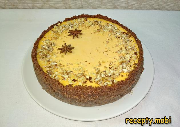 Pumpkin cheesecake at home