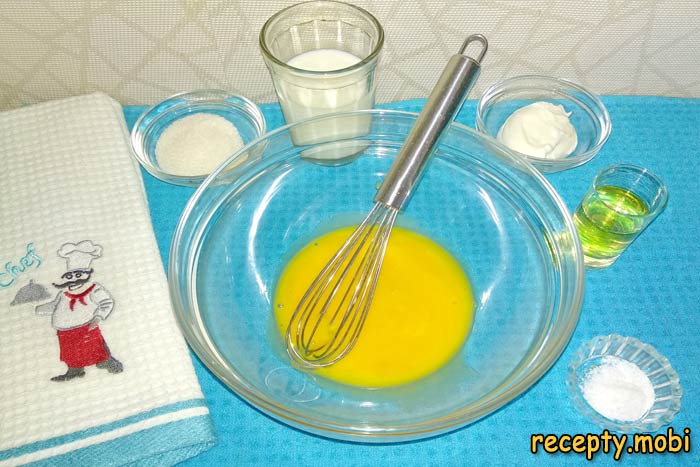 cooking dough for khvorost - photo step 3