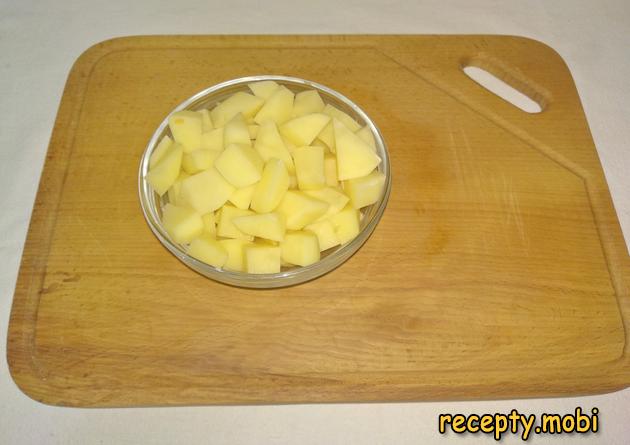 картофель нарезанный кубиком - фото шаг 9