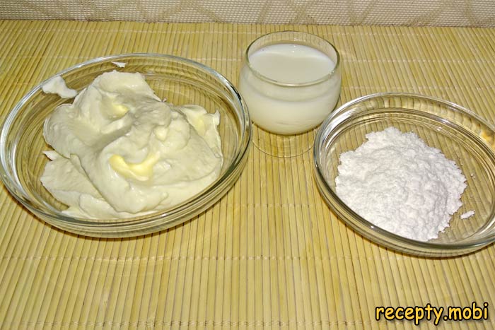 сливочный сыр, сахарная пудра и молоко - фото шаг 23