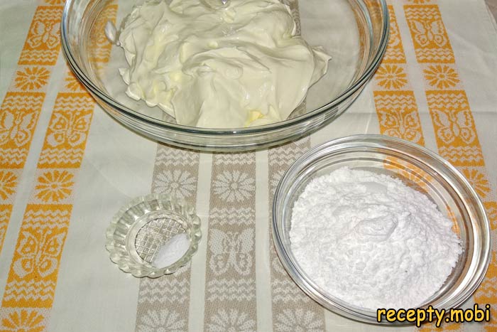 sour cream, vanillin and powdered sugar - photo step 27