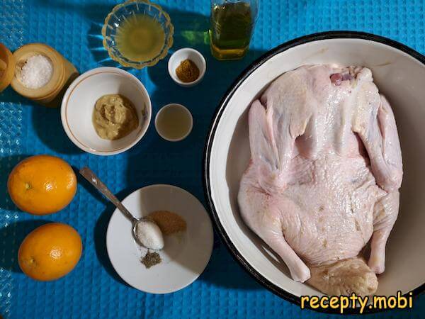 ингредиенты для приготовления утки в духовки - фото шаг 1