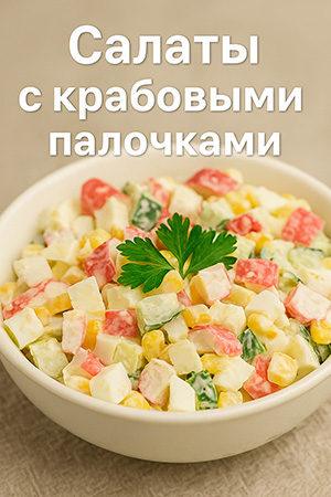 Салаты из крабовых палочек