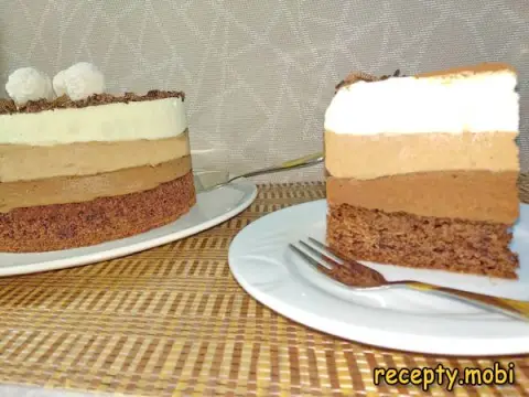 Mousse Cake "Three Chocolates"