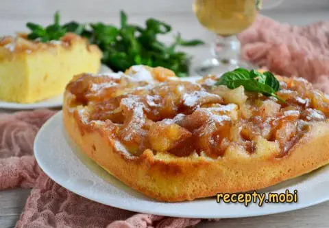 Шарлотка с карамелизированными яблоками – пошаговый рецепт в домашних условиях